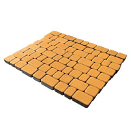 Плитка тротуарная прессованная "Старый город", Зенит Черноземье, 3 формы, желтая, 60мм, 12.67м2/уп. цены в Воронеже