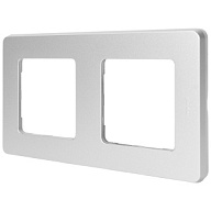 Рамка Legrand Inspiria, 2-местная, алюминий цены в Воронеже