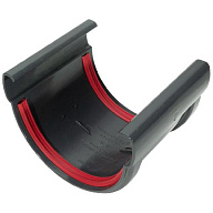 Соединитель желобов водосточных Grand Line d-135мм, графит цены в Воронеже