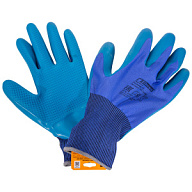 Перчатки Fiberon Повышенная защита, полиэстер, штампованное латексное покрытие цены в Воронеже