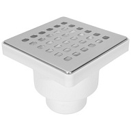 Трап Aquant, вертикальный выпуск, для внутренней канализации D50мм, 100х100мм цены в Воронеже