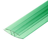 Профиль соединительный неразъемный НР, 8 х 6000мм, зеленый цены в Воронеже