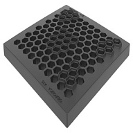 Решетка для дождеприемника Gidrolica Point, пластиковая, сота КлА15, 285х285мм цены в Воронеже