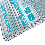 Поликарбонат Кинпласт Skyglass, 4 х 2100мм, бесцветный, (кратно 3м) цены в Воронеже