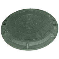 Люк канализационный легкий d 750мм, h 50мм, 3т, полимерный, зеленый. цены в Воронеже