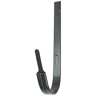 Кронштейн желоба водосточного Grand Line d-135, металлический, графит цены в Воронеже