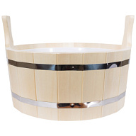 Все для Ушат ШП-15, для бани и сауны, с пластиковой вставкой, дуб, 15л цены в Воронеже