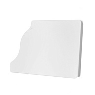 Заглушка желоба водосточного 86х120мм, левая, RAL 9003 белый цены в Воронеже