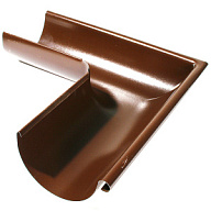 Угол желоба водосточного d-125, наружный, RAL 8017 коричневый цены в Воронеже