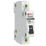 Выключатель автоматический ВА47-29 EKF, 1 полюсный, 6А С 4.5кА цены в Воронеже