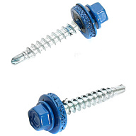Саморез кровельный 4.8 х 35, RAL 5005 сигнально-синий, пакет 10 шт/уп. цены в Воронеже