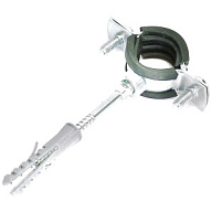 Крепление трубы Крепление трубы к стене ДУ20, с шурупом и дюбелем Крепление трубы к стене ДУ20, с шурупом и дюбелем цены в Воронеже