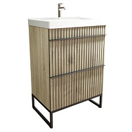 Тумба Mixline Окленд 70 с умывальником Грэйс 70, дуб мелфорд цены в Воронеже