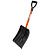 Лопата для уборки снега Stels, полипропилен, стальной черенок, 275х365мм