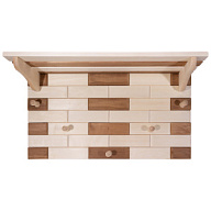 Все для Вешалка в баню и сауну, "Кирпичики", с полкой, 5 крючков цены в Воронеже