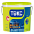 Краска водно-дисперсионная Текс, для стен и потолка, интерьерная, белая, матовая, 14кг.