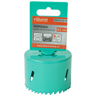 Коронка Sturm! биметаллическая, 64мм, по тонколистовому металлу, центрирующее сверло цены в Воронеже