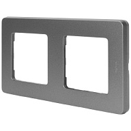 Рамка Legrand Inspiria, 2-местная, дымчатый цены в Воронеже