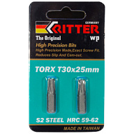 Биты Ritter WP, T 30, 25мм, магнитная, 2шт цены в Воронеже