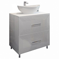 Тумба Francesca 80 с умывальником Купер 56, белая цены в Воронеже