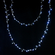 Гирлянда Роса Лапки, светлая леска, холодно-белый свет, 30м, мерцание цены в Воронеже