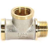 Тройник никелированный, 1/2" г-г-ш цены в Воронеже