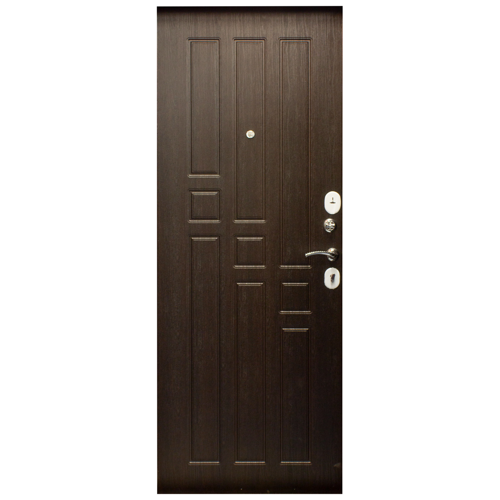 Дверь металлическая Гарда Венге, 860х2050х60мм, правая фото №1