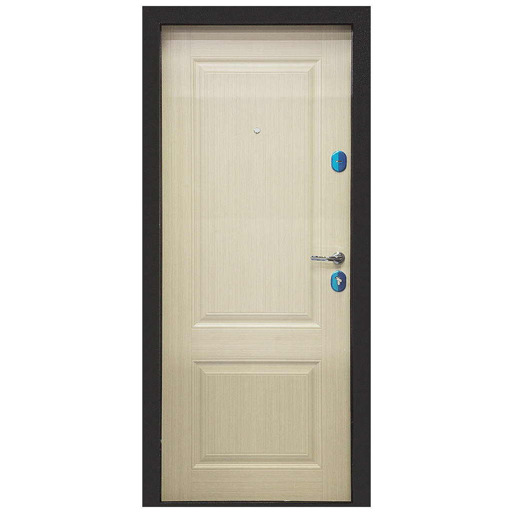 Дверь металлическая Ferroni Тайга, Бежевый Клен, 860х2050х70мм, правая фото №1