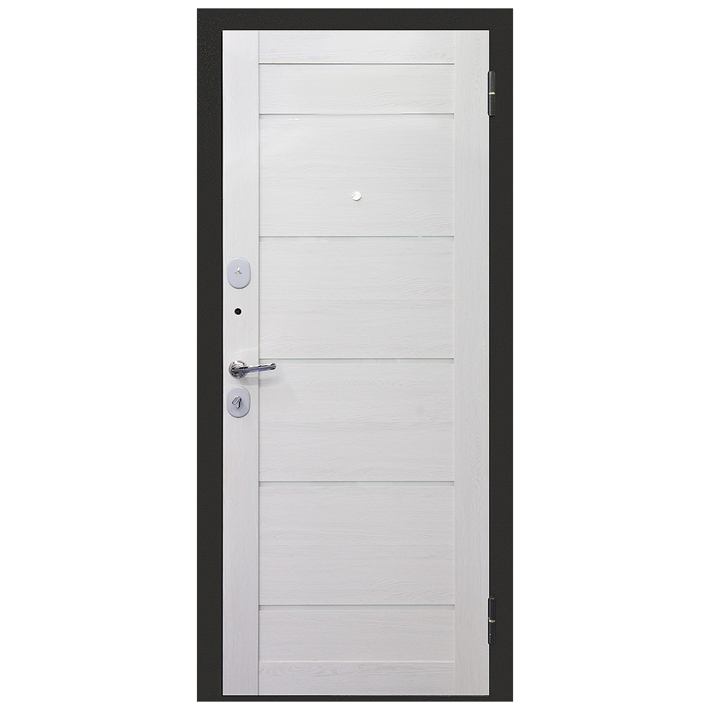Дверь металлическая Гарда Серебро Царга, Астана Милки 860х2050х75мм, левая фото №1