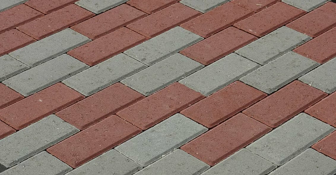 Плитка тротуарная прессованная "Брусчатка" красная, 60х100х200мм, штучно фото №2