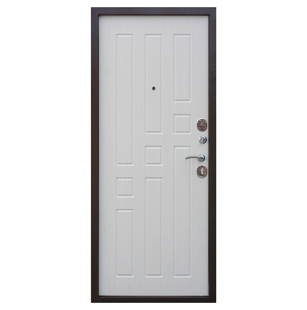 Дверь металлическая Гарда Белый ясень, 860х2050х60мм, левая фото №1