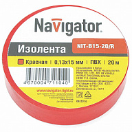 Изолента ПВХ Navigator, 15ммх20м, красная цены в Воронеже