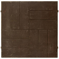 Плитка полимерпесчаная Кирпичи, 500х500х30мм, коричневая цены в Воронеже