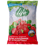 Удобрение Life, для клубники и земляники, 900гр цены в Воронеже