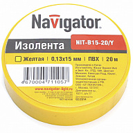 Изолента ПВХ Navigator, 15ммх20м, желтая цены в Воронеже