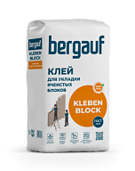 Клей монтажный для ГСБ Bergauf Kleben Block, 25 кг (56шт/уп) цены в Воронеже
