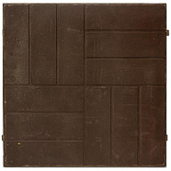 Плитка полимерпесчаная Кирпичи, 500х500х30мм, темно-коричневая цены в Воронеже