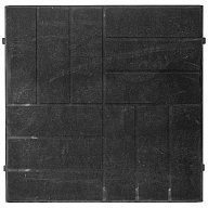 Плитка полимерпесчаная Кирпичи, 500х500х30мм, черная цены в Воронеже